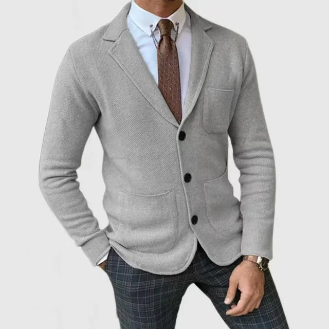 Chaqueta hombre de punto elegante, moderna y confortable
