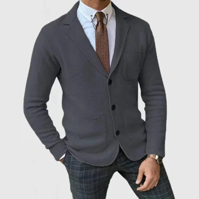Chaqueta hombre de punto elegante, moderna y confortable