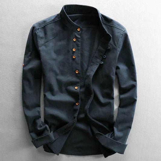 Camisa de hombre japonesa, sofisticada y versátil para eventos