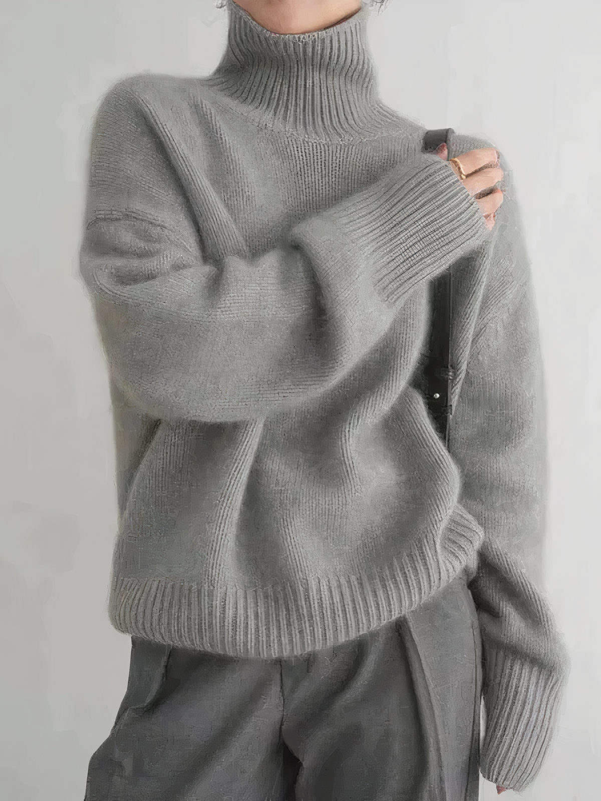 Jersey femenino cachemira cómodo y moderno para eventos