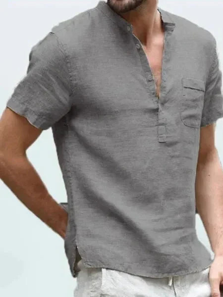 Camisa de lino para hombre