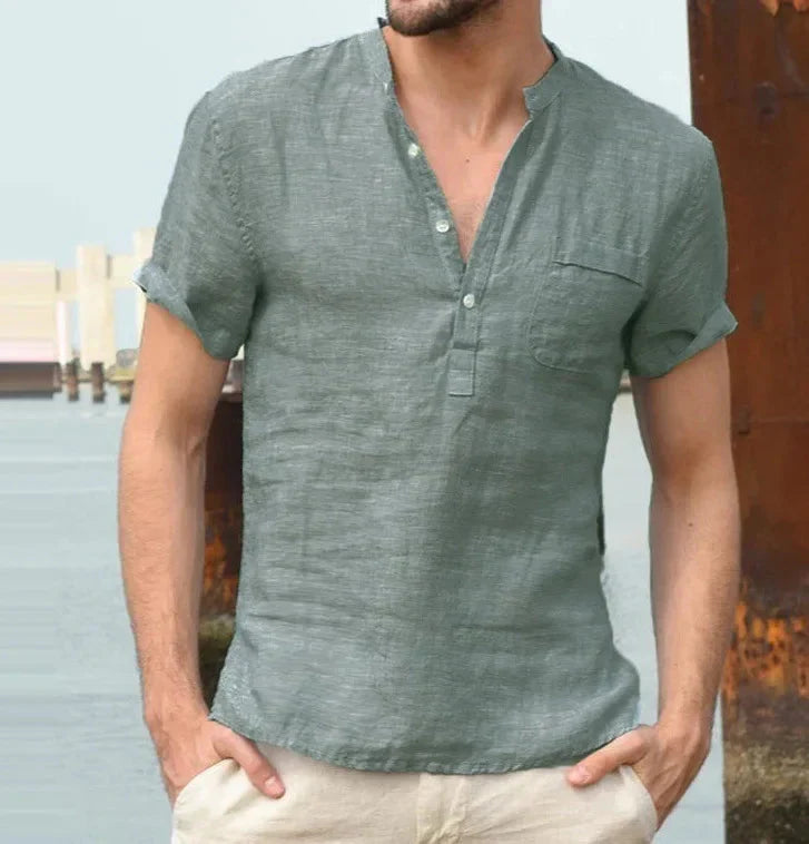 Camisa de lino para hombre
