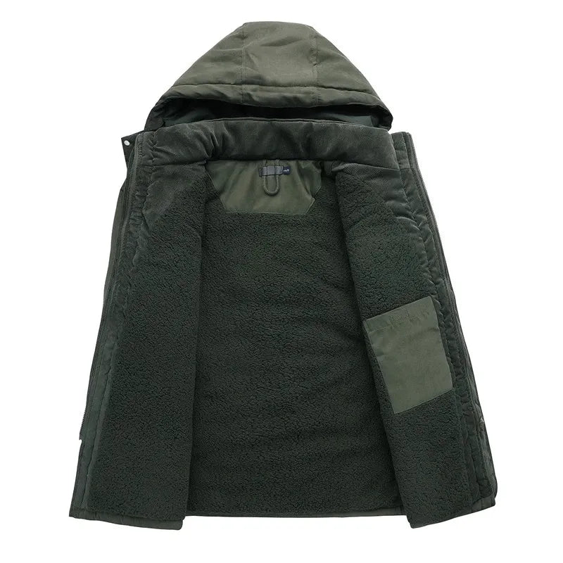 Chaqueta hombre térmica con interior afelpado ideal para el frío
