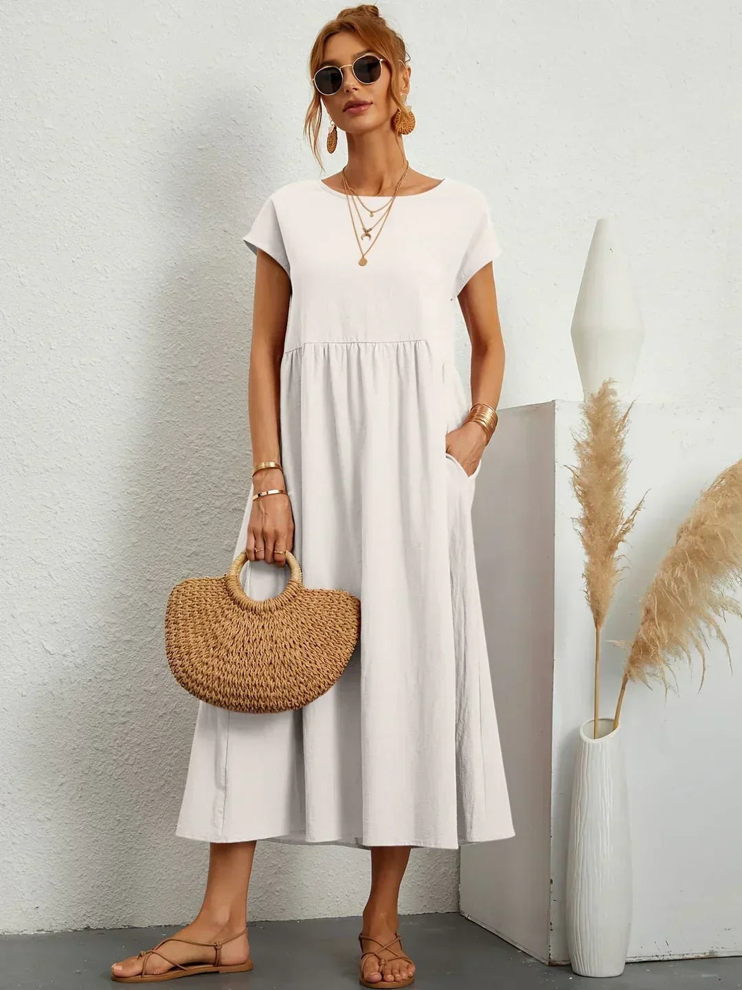 Emmie | Vestido midi informal