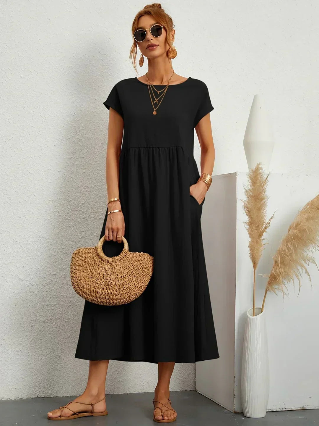 Emmie | Vestido midi informal