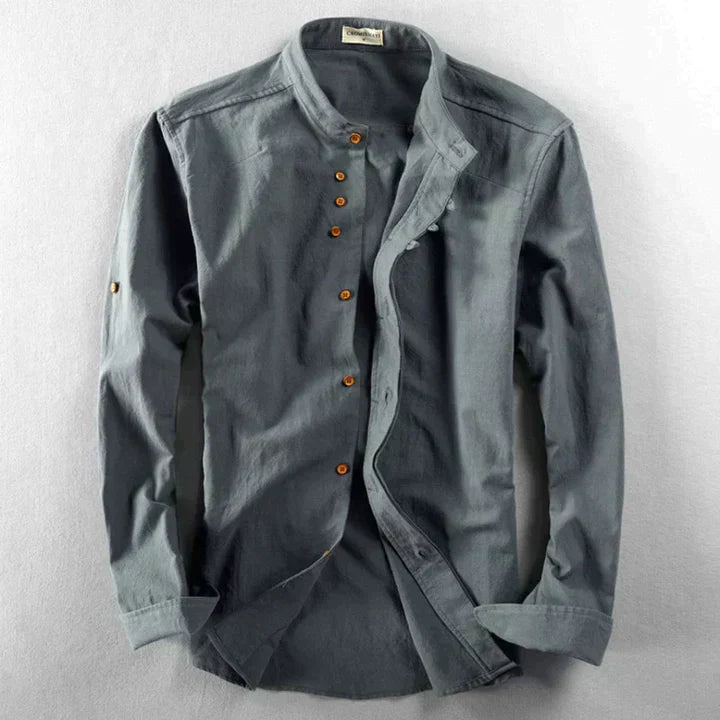 Camisa estilo oriental hombre ligera chic perfecta casual elegante