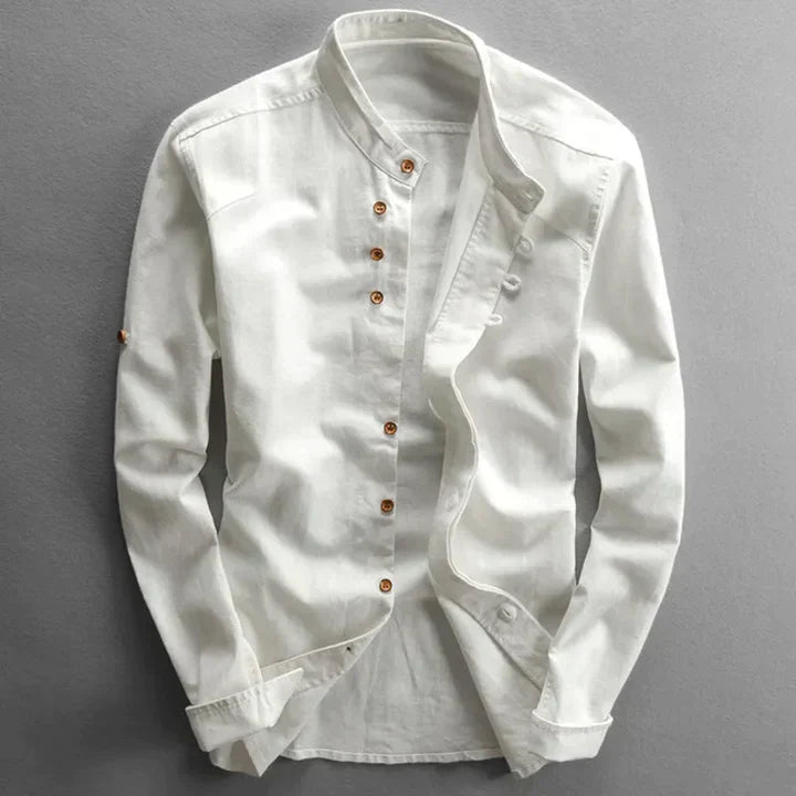 Camisa estilo oriental hombre ligera chic perfecta casual elegante