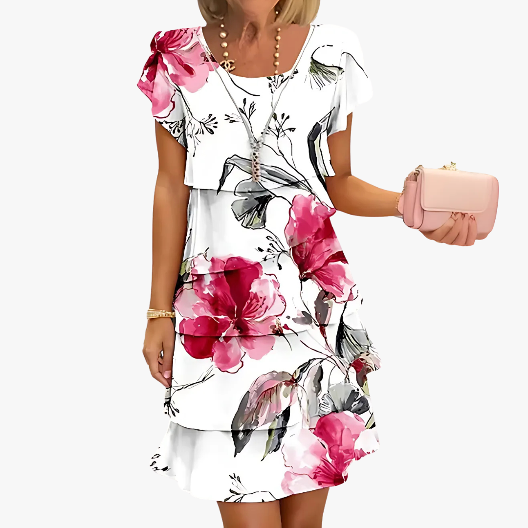 Vestido floral maxi mujer moderno chic casual y formal