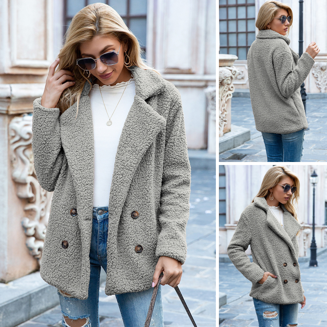 Abrigo Teddy Mujer – Ligero, Acogedor y Ideal para Otoño e Invierno