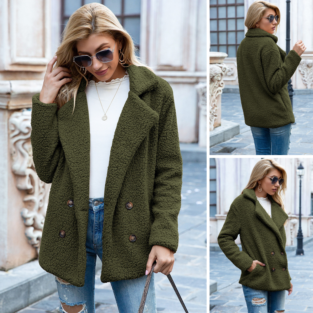 Abrigo Teddy Mujer – Ligero, Acogedor y Ideal para Otoño e Invierno