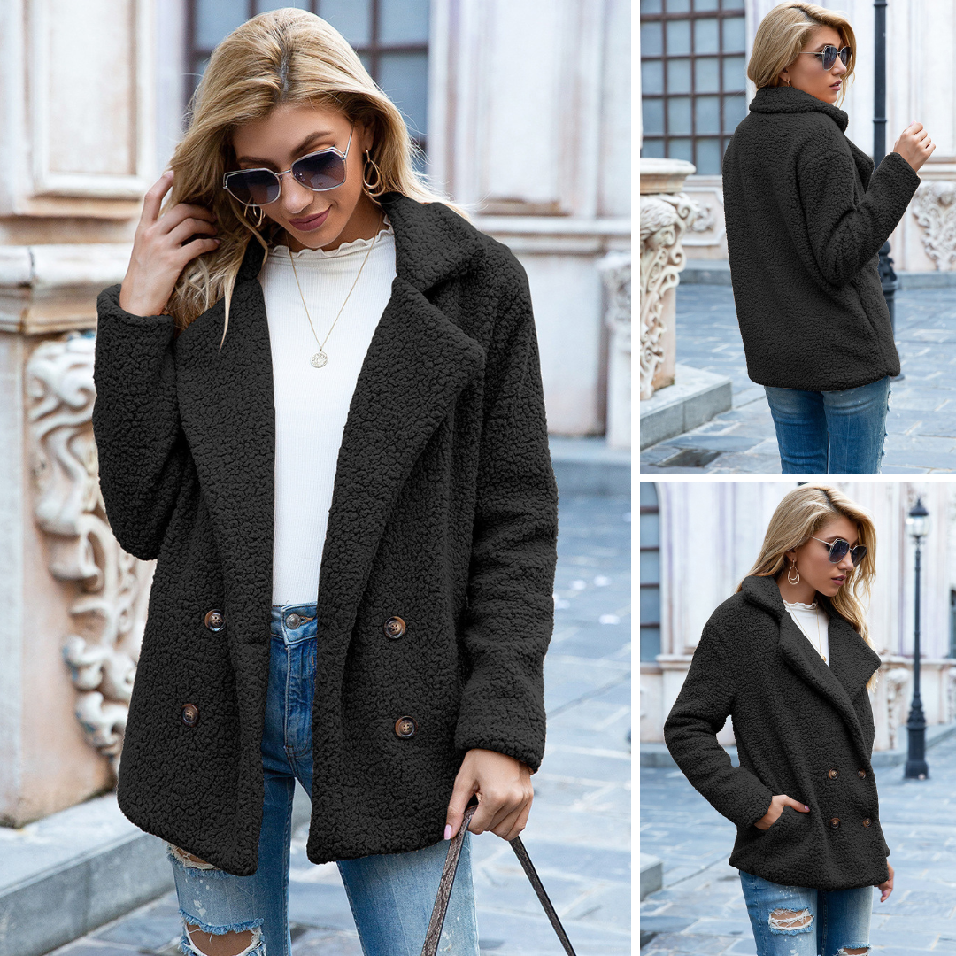 Abrigo Teddy Mujer – Ligero, Acogedor y Ideal para Otoño e Invierno