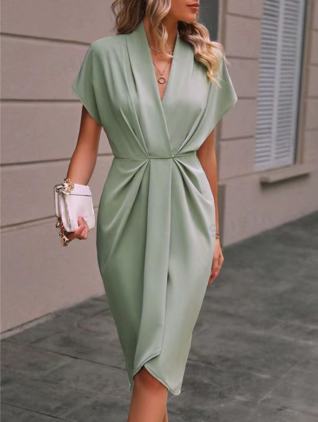 Vestido de mujer midi wrap sofisticado y versátil