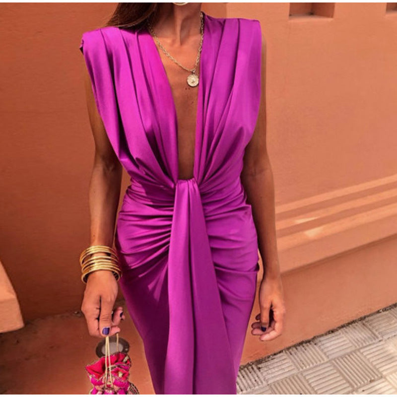 Cacelia | Vestido de fiesta con escote profundo