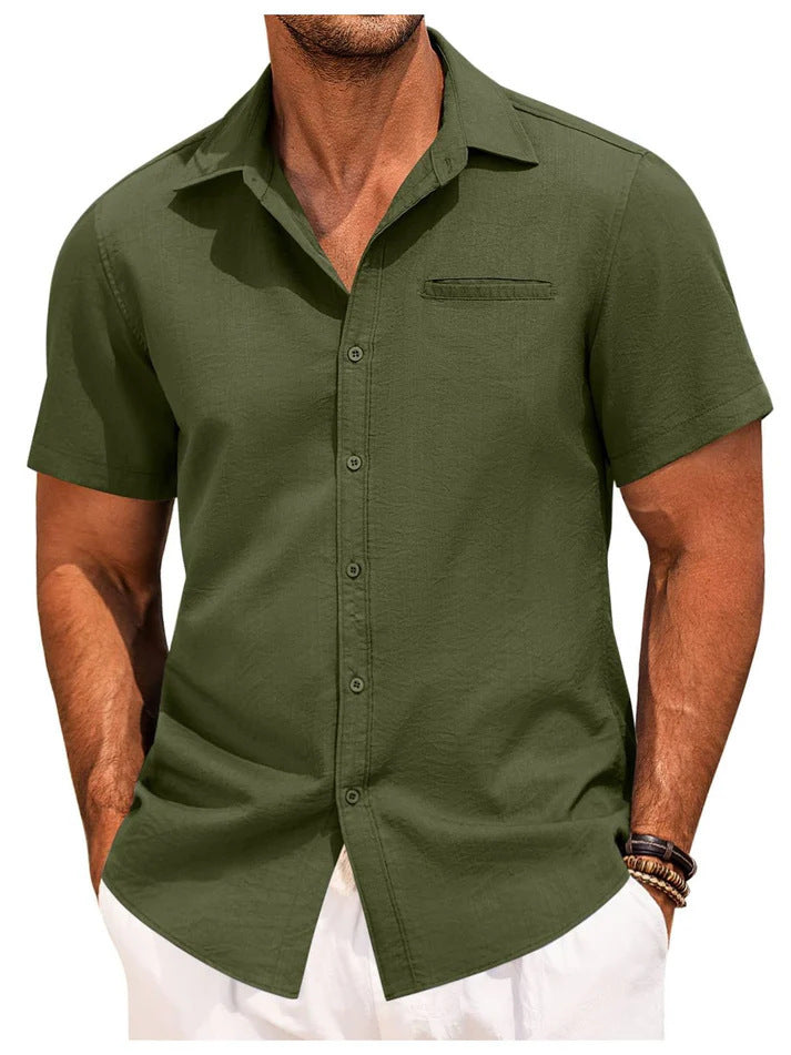 Camisa casual de hombre, chic y perfecta para oficina o ocio
