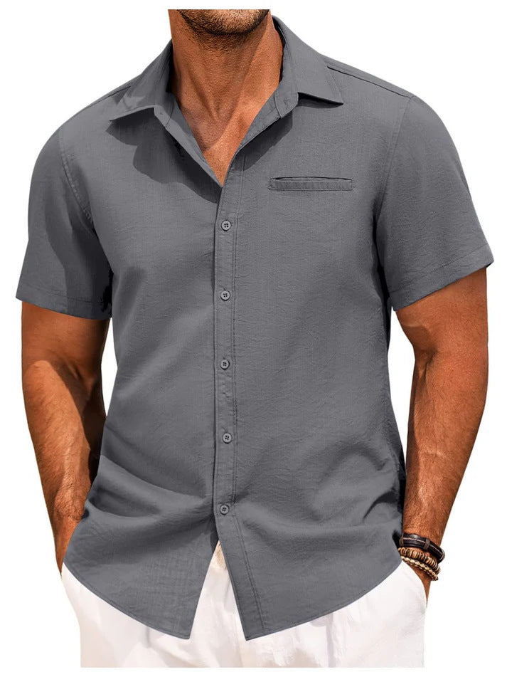 Camisa casual de hombre, chic y perfecta para oficina o ocio
