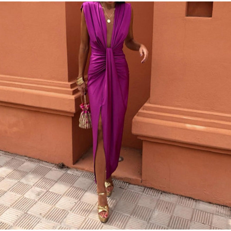 Cacelia | Vestido de fiesta con escote profundo
