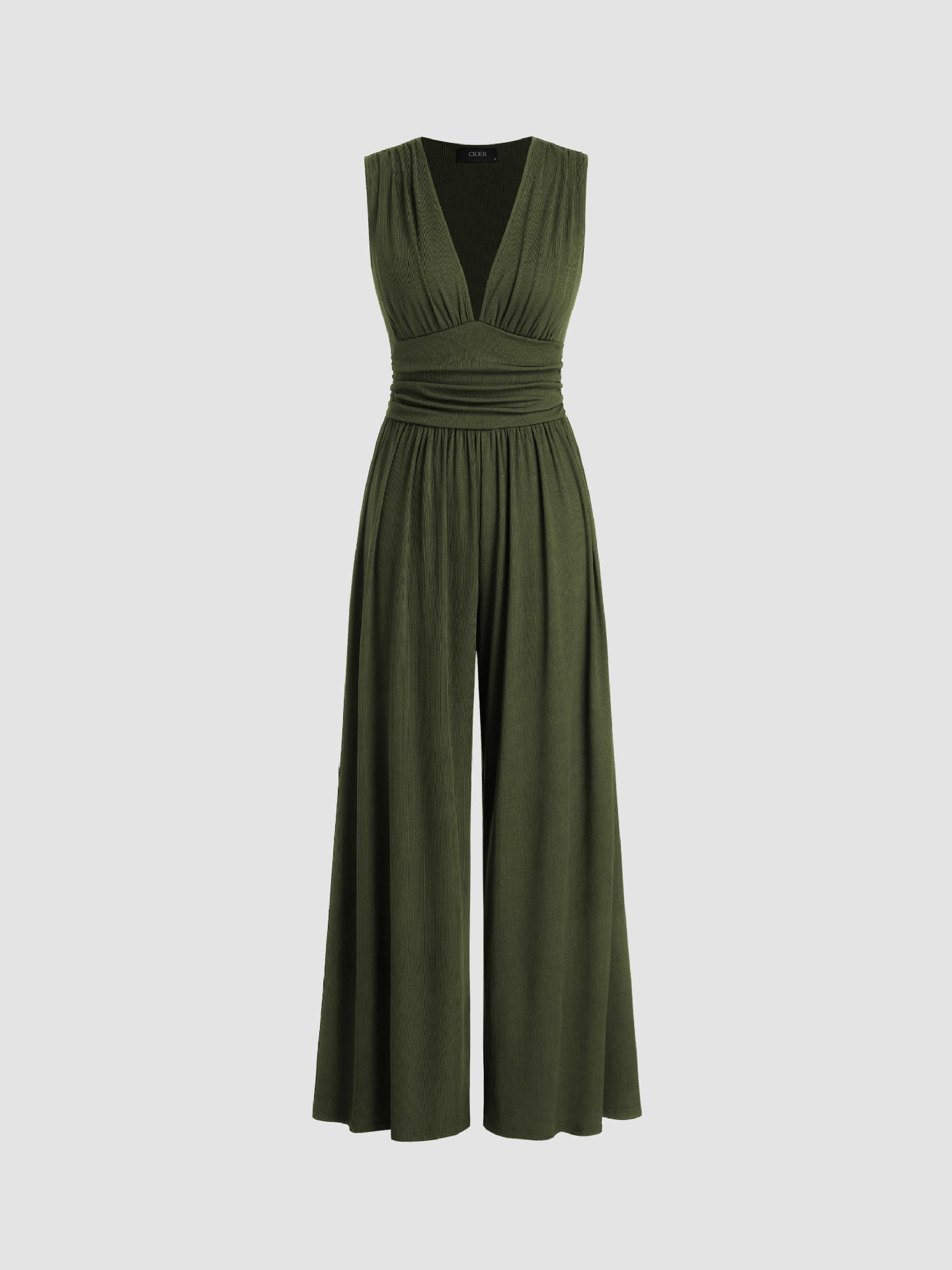 Mono elegante sin mangas pierna ancha moderno casual y formal