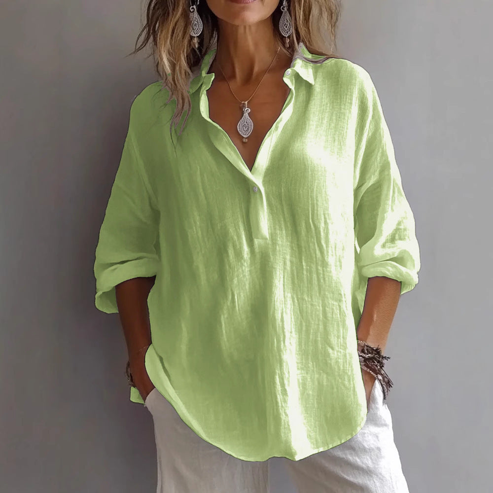 Fabiola | Elegante blusa con cuello en V