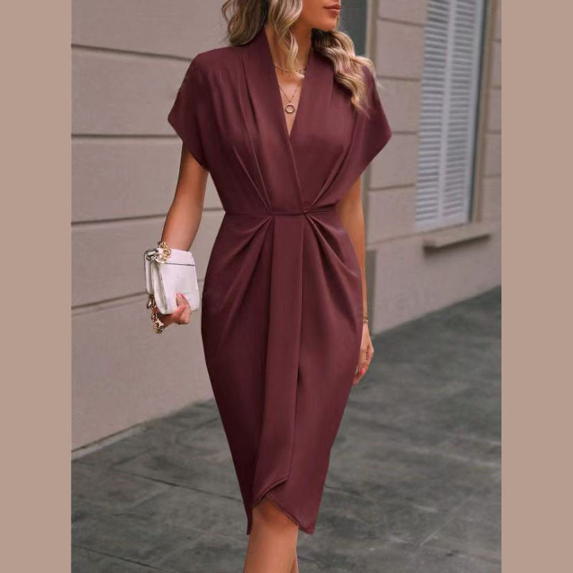 Vestido de mujer midi wrap sofisticado y versátil