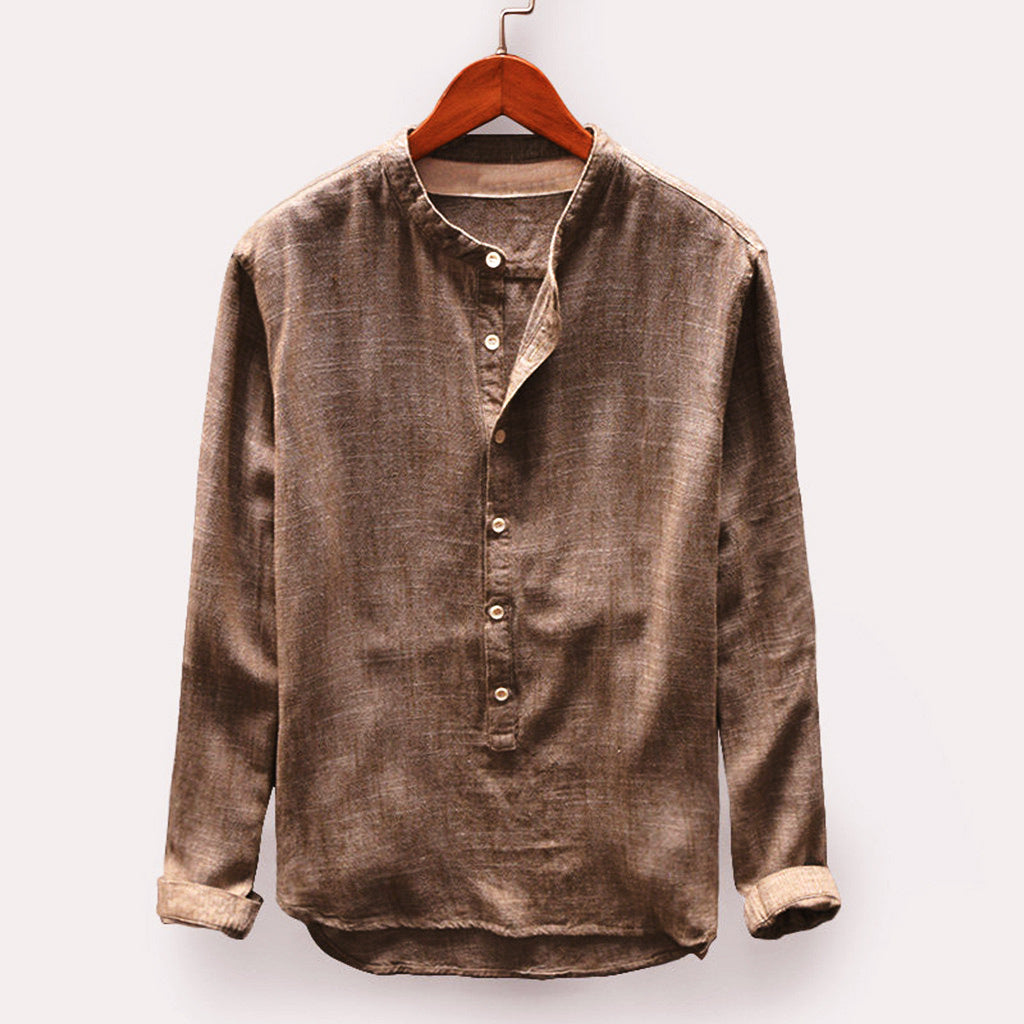 Camisa cómoda y versátil de lino para hombre