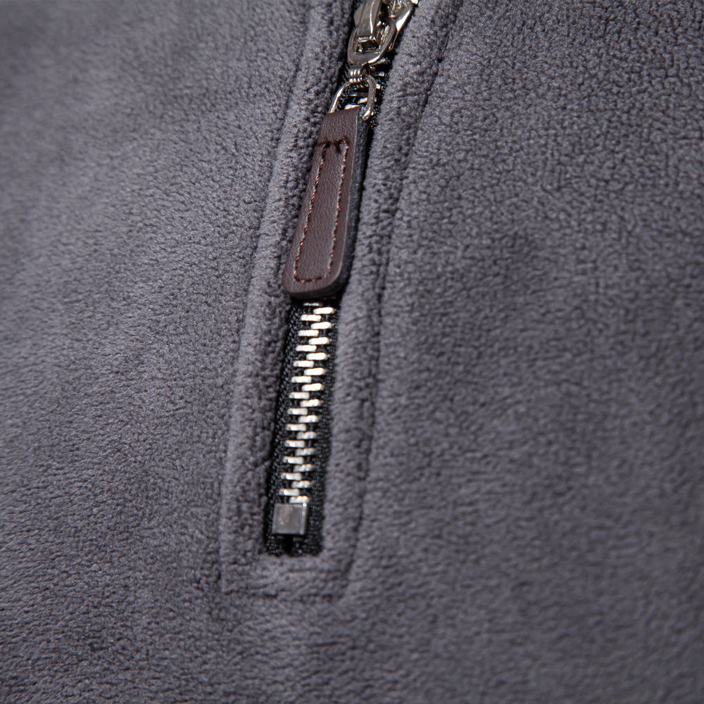 Suéter fleece hombre, estilo versátil y práctico para uso diario