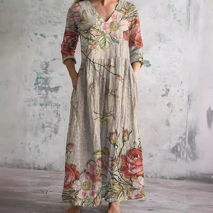 Natali | Elegante Vestido De Verano Con Estampado Floral