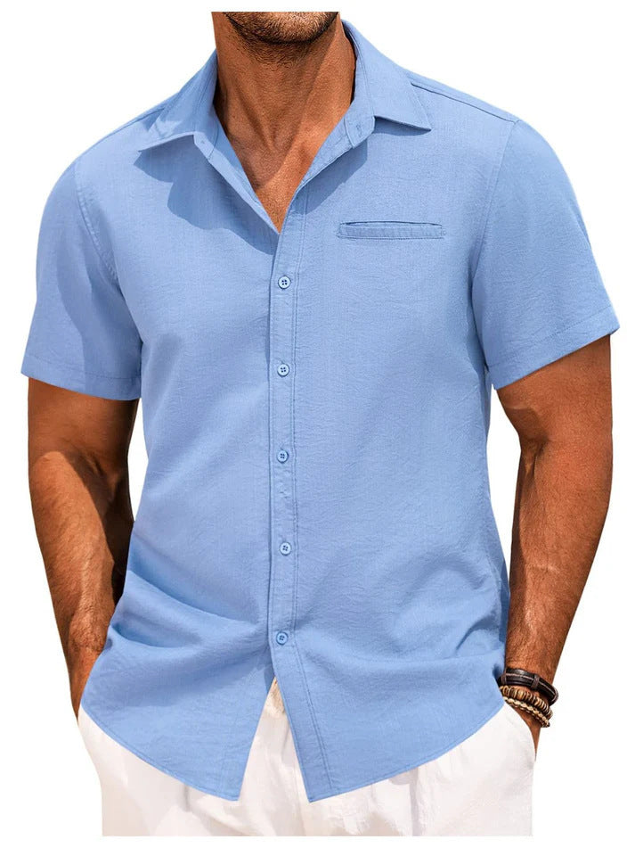 Camisa casual de hombre, chic y perfecta para oficina o ocio