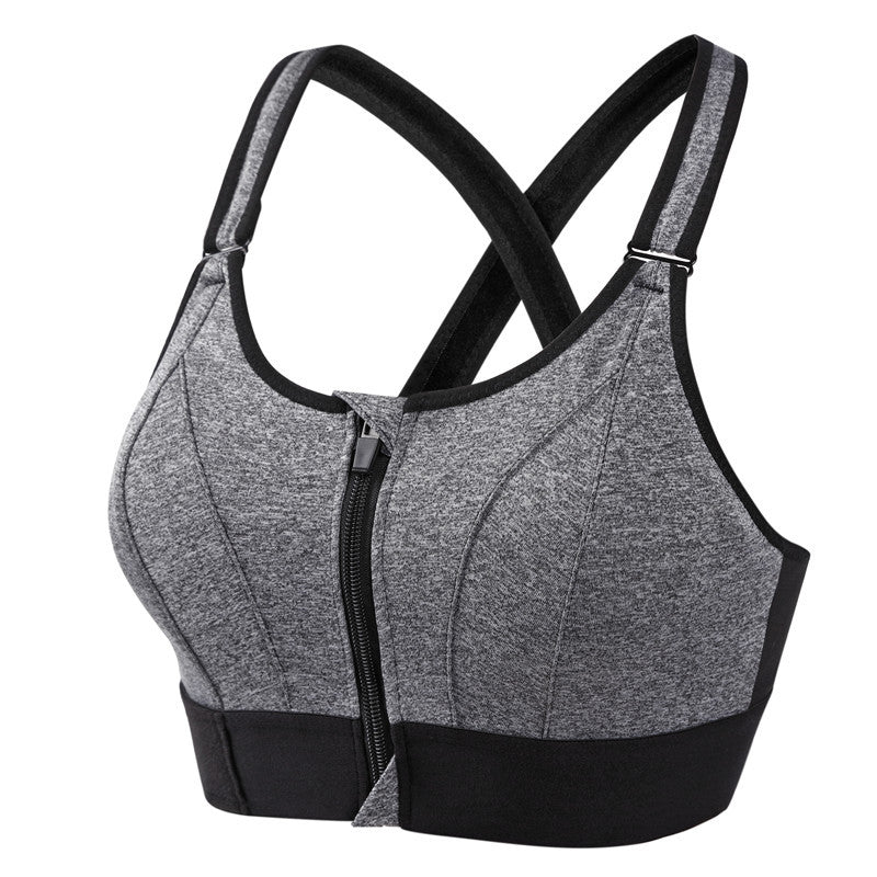 Sujetador Deportivo de Alto Impacto – Con Cremallera Frontal