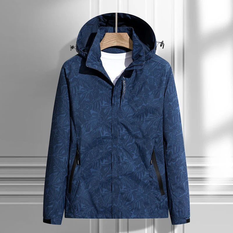 Chaqueta con capucha para mujer: impermeable y con cremallera