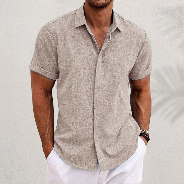 Camisa elegante de hombre, ligera y sofisticada