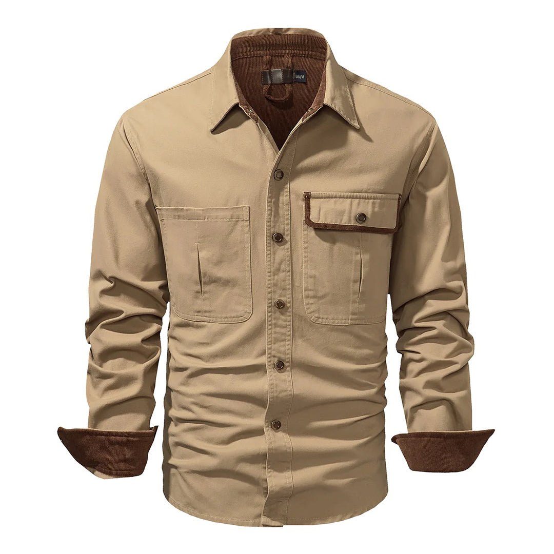 Camisa hombre elegante y ligera, cómoda para uso diario