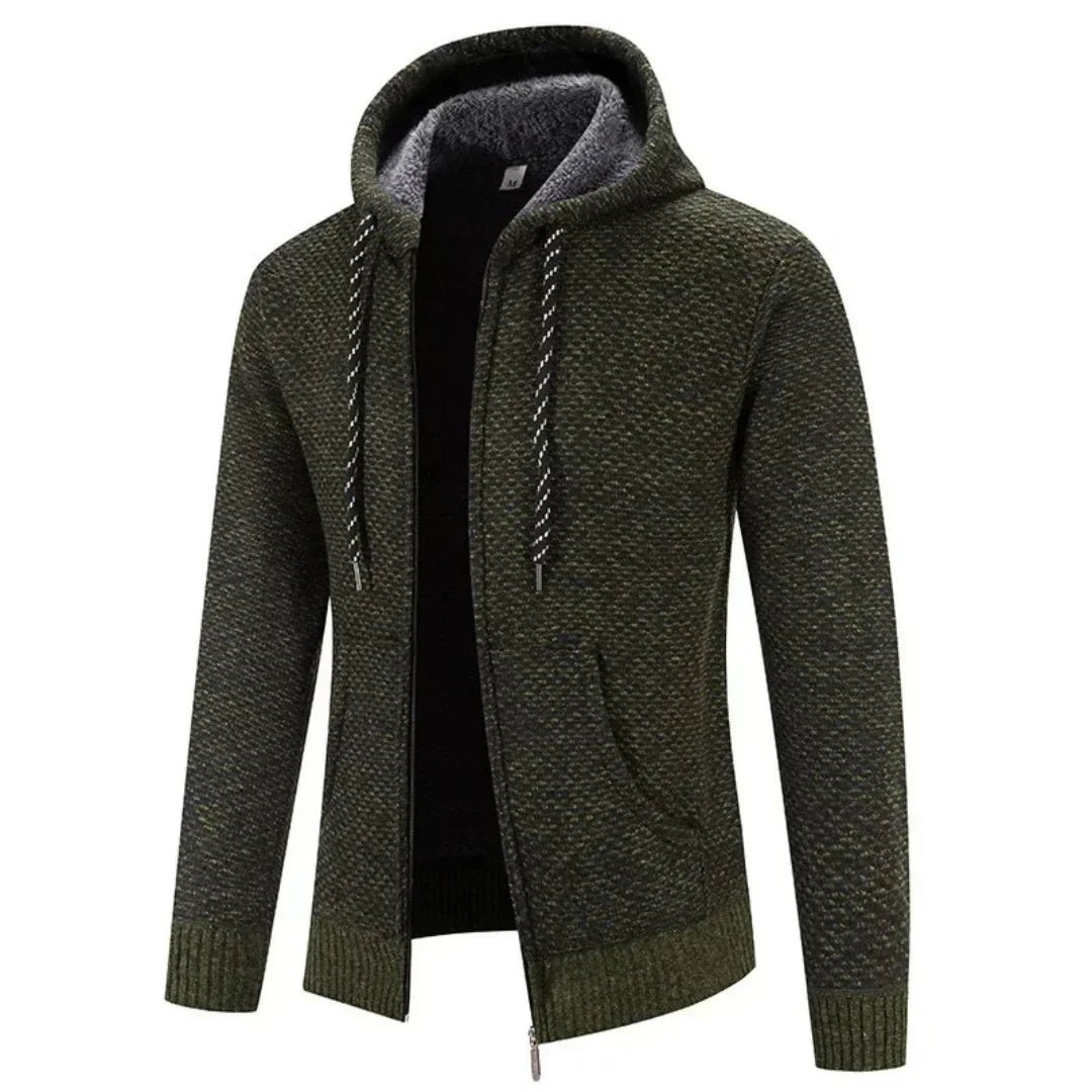 Chaqueta de punto hombre, cálida y moderna