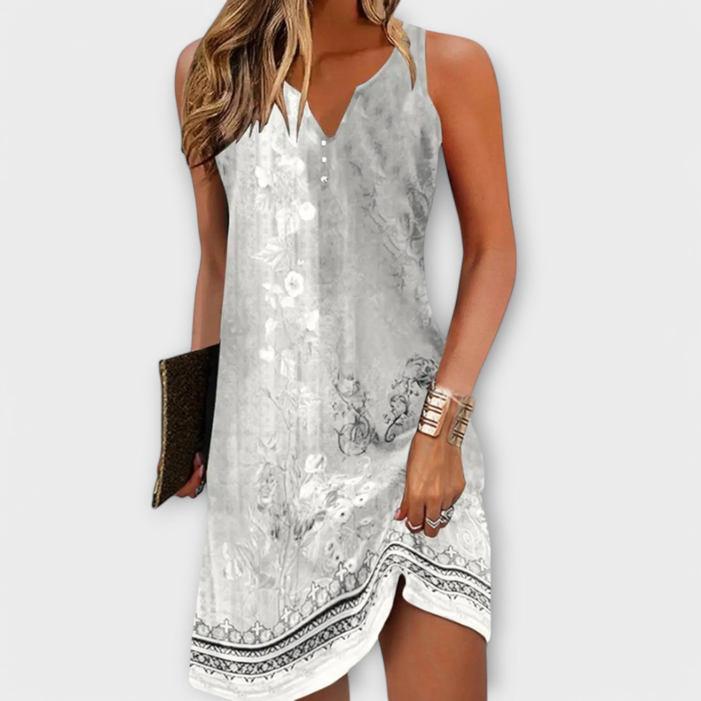 Vestido mujer elegante midi ligero y versátil casual chic