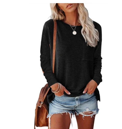 Sudadera holgada para mujer | Cuello redondo y comodidad total.
