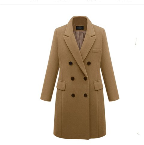 Abrigo elegante para mujer: largo, estiloso y atemporal.