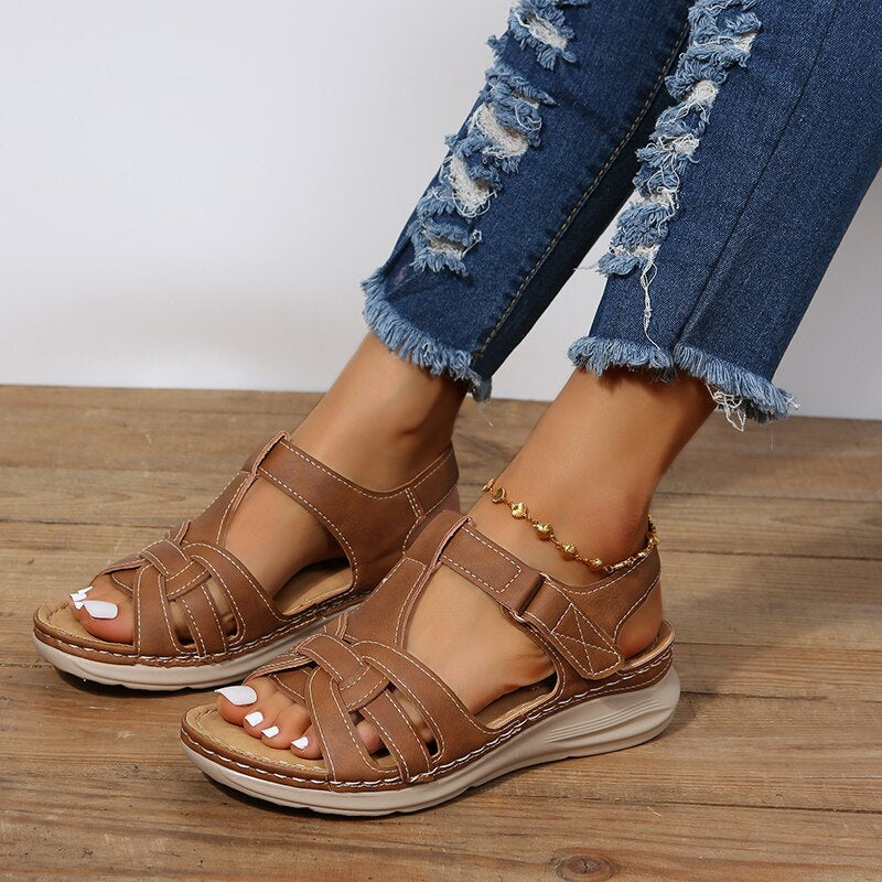 Sandalias de plataforma mujer ortopédicas confortables casual