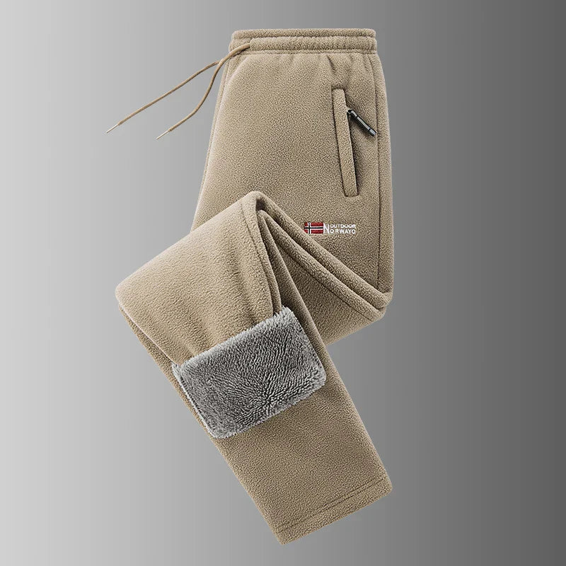 Pantalones fleece térmicos resistentes cálidos y versátiles