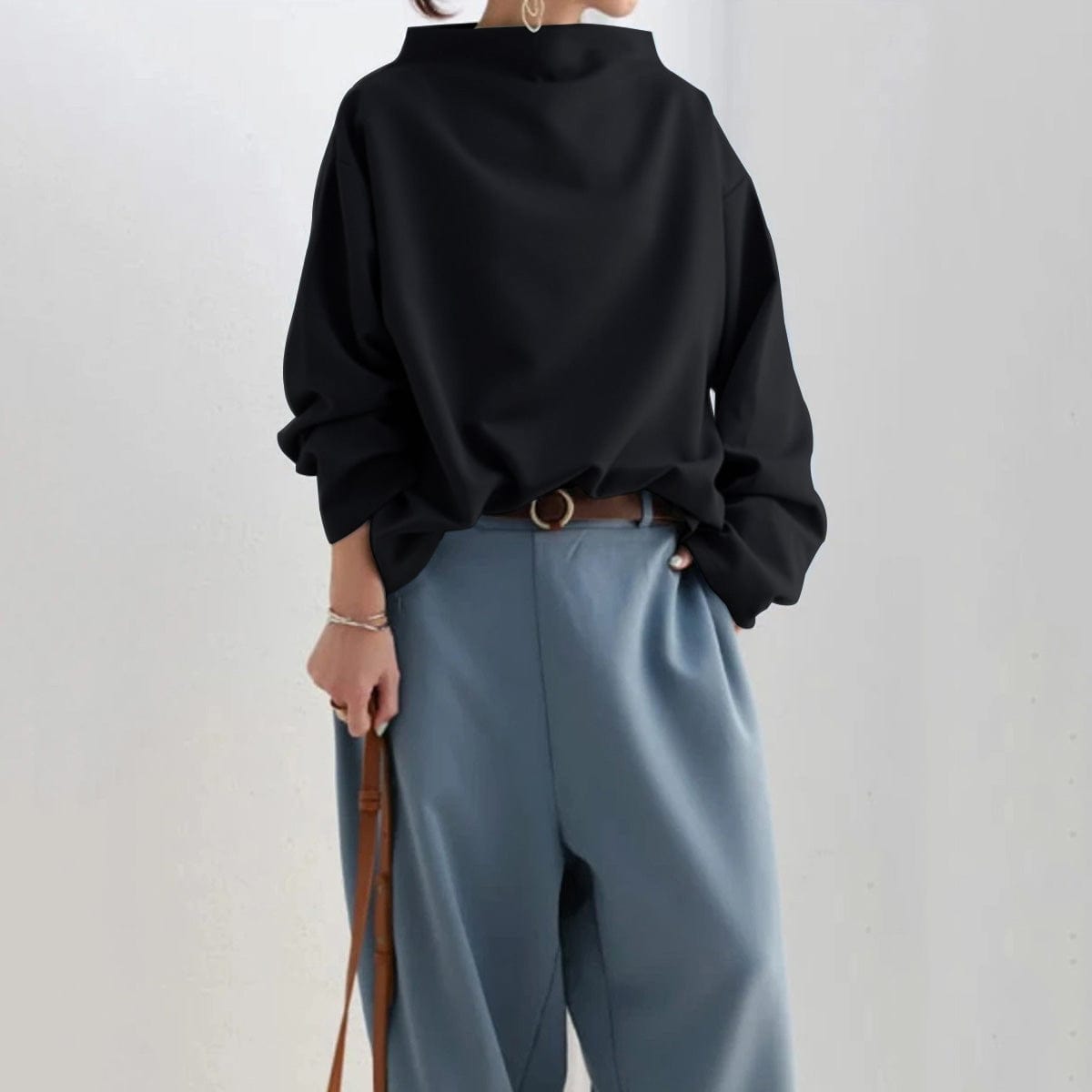 Jersey Mujer – Cuello Alto, Chic y Fácil de Combinar