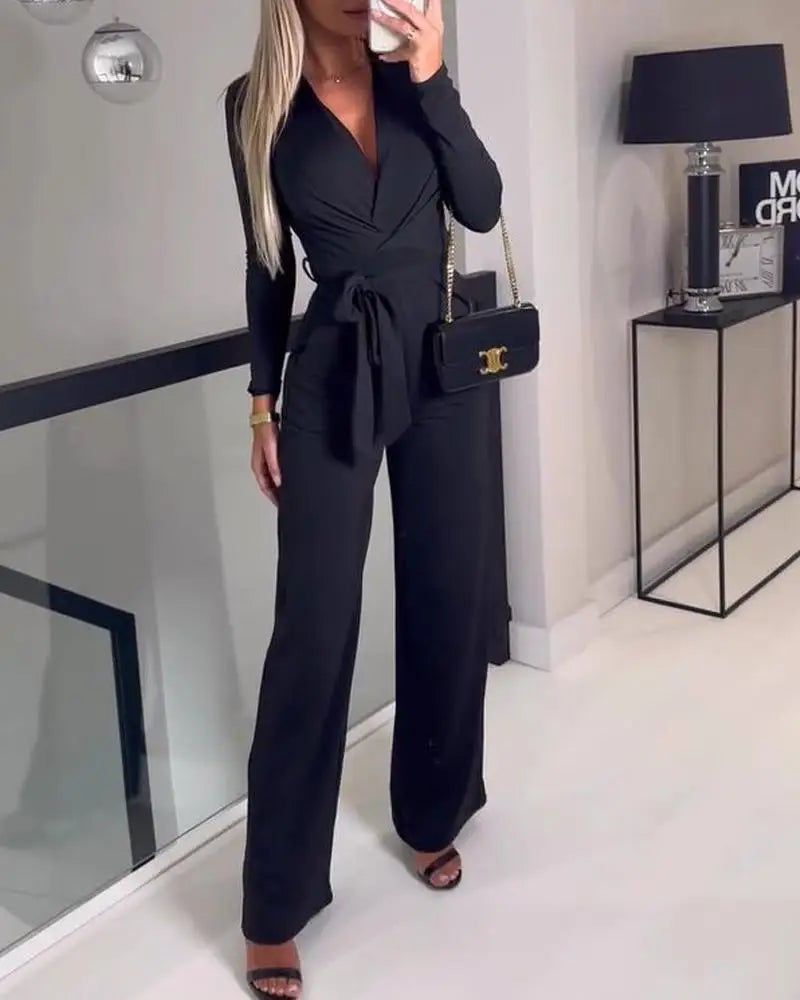 Jumpsuit largo chic versátil diario o formal