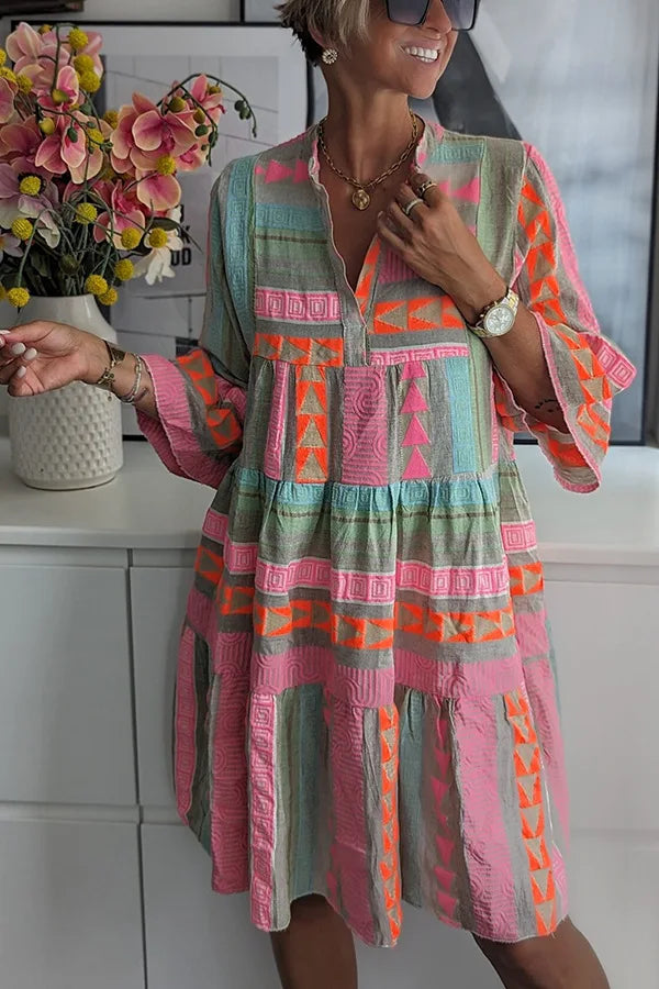 Jessica | Vestido boho con volantes