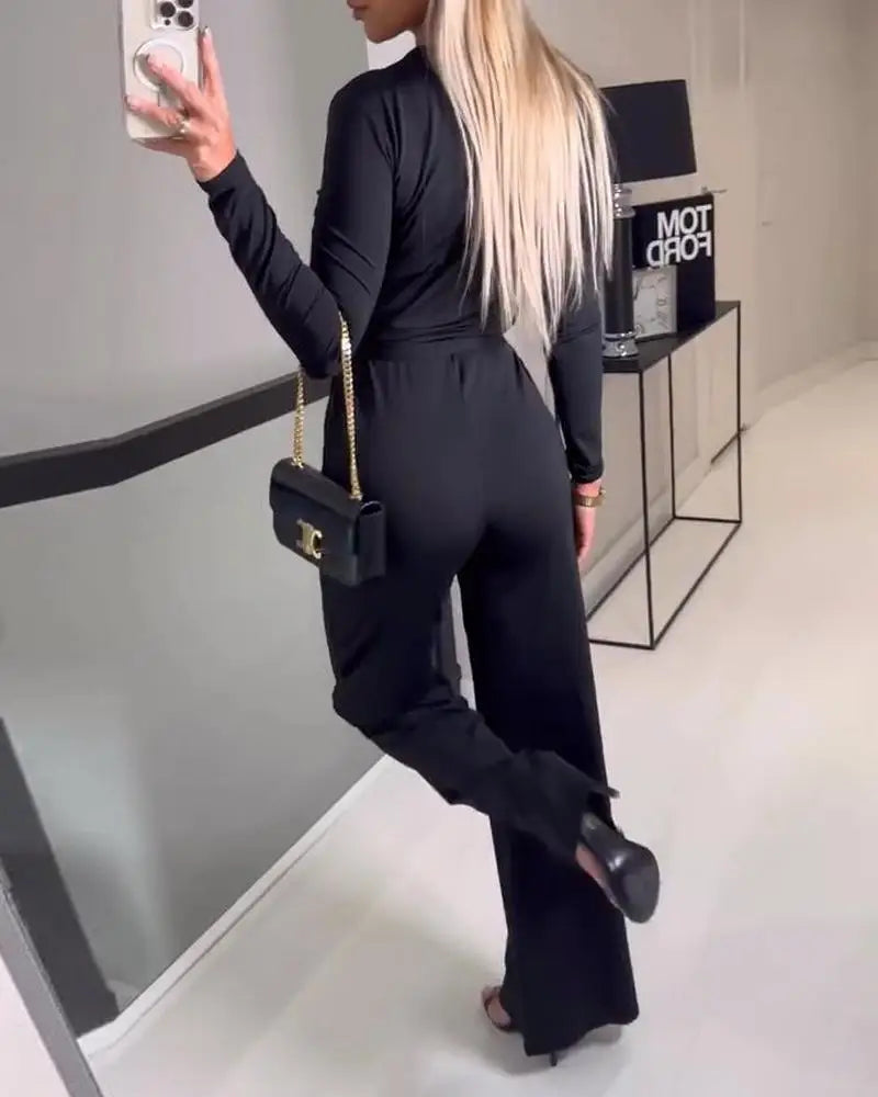 Jumpsuit largo chic versátil diario o formal