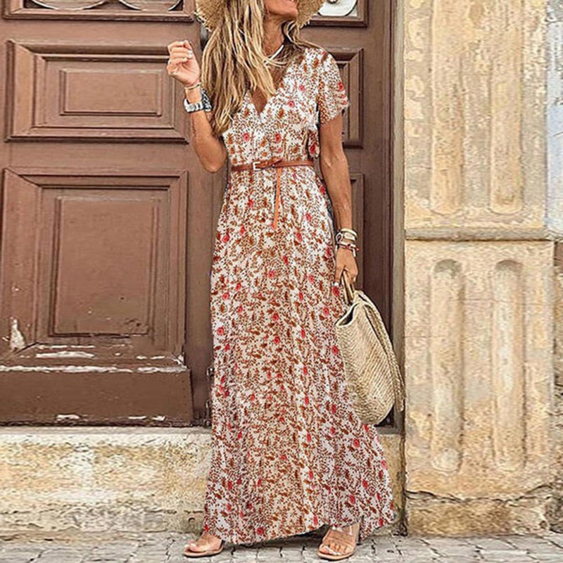 Vestido bohemio elegante, moderno y versátil