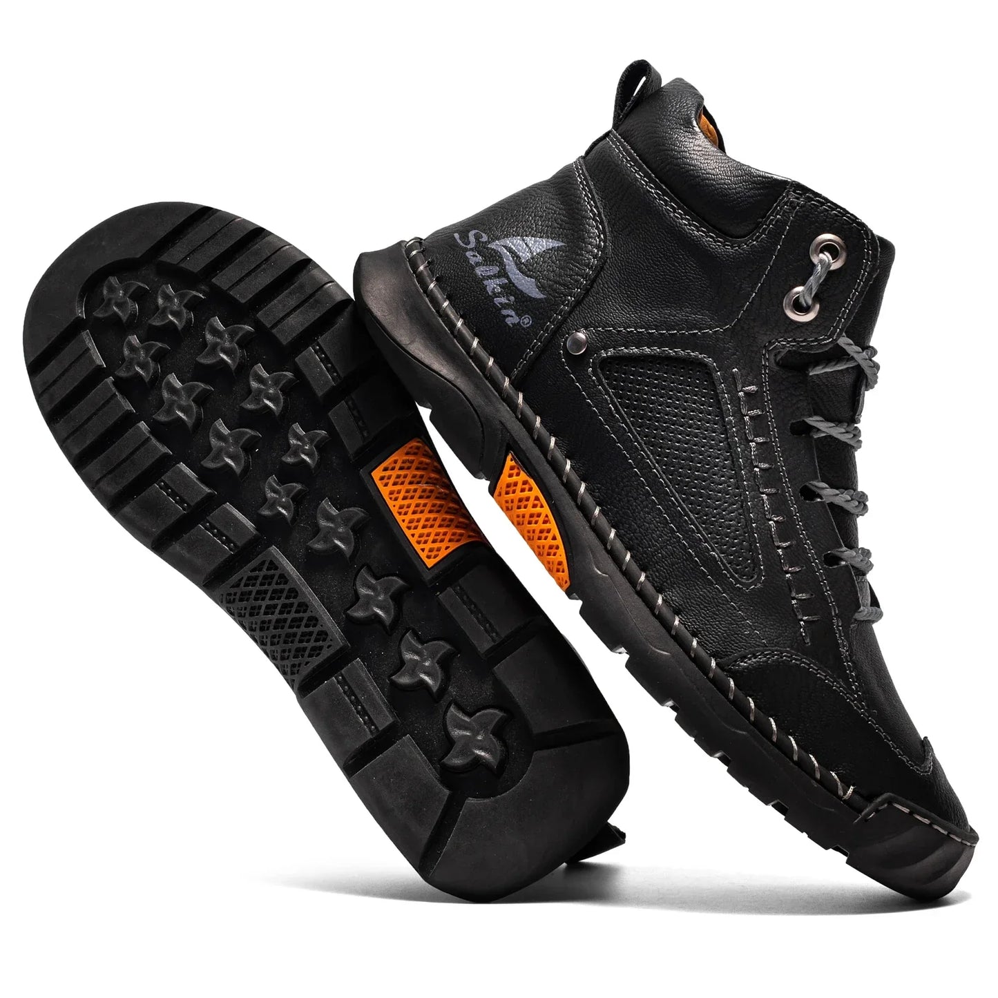 Zapatillas high-top cuero elegantes ideales para paseo y trabajo