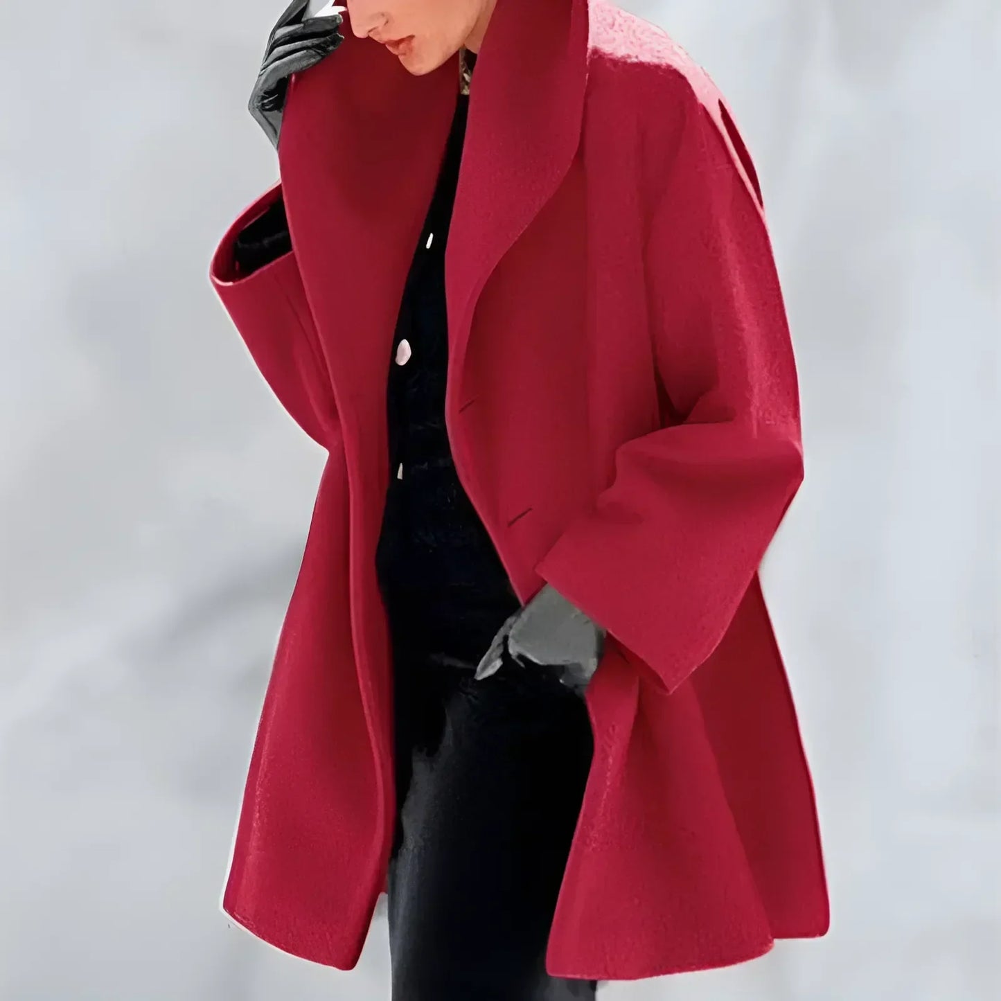 Abrigo trench clásico de invierno para mujer | Protección elegante contra el frío