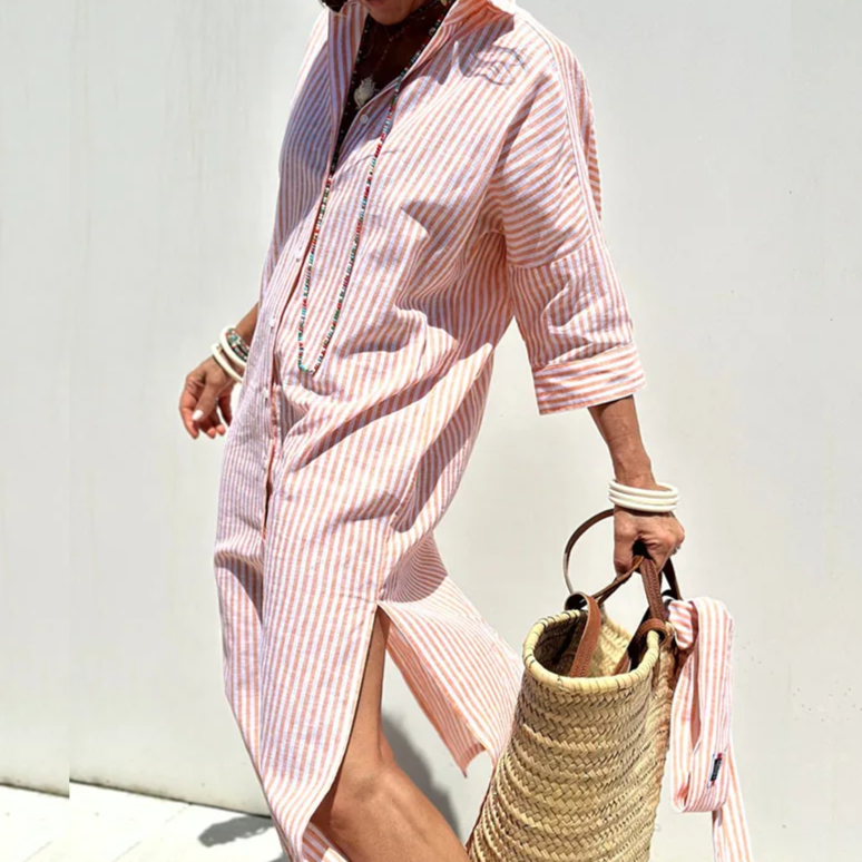 Savanna | Vestido camisero de rayas
