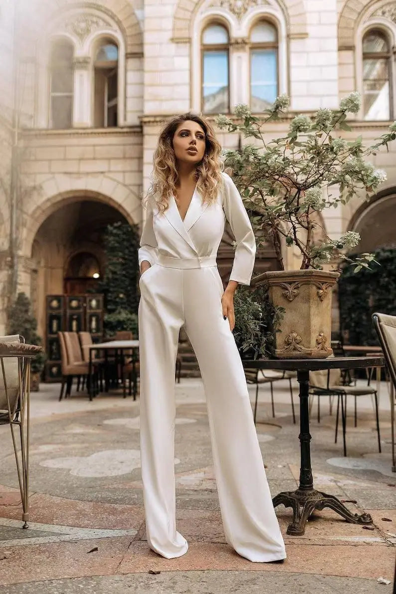 Jumpsuit largo chic versátil diario o formal