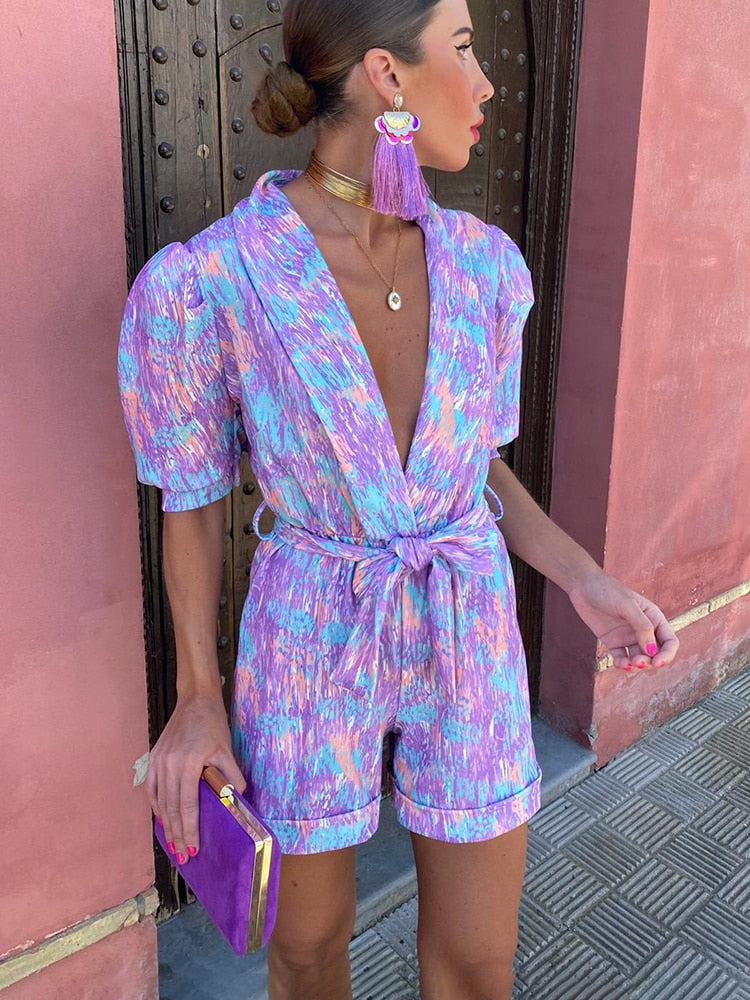Playsuit Mujer – Color Lavanda, Sofisticado y Cómodo para Verano