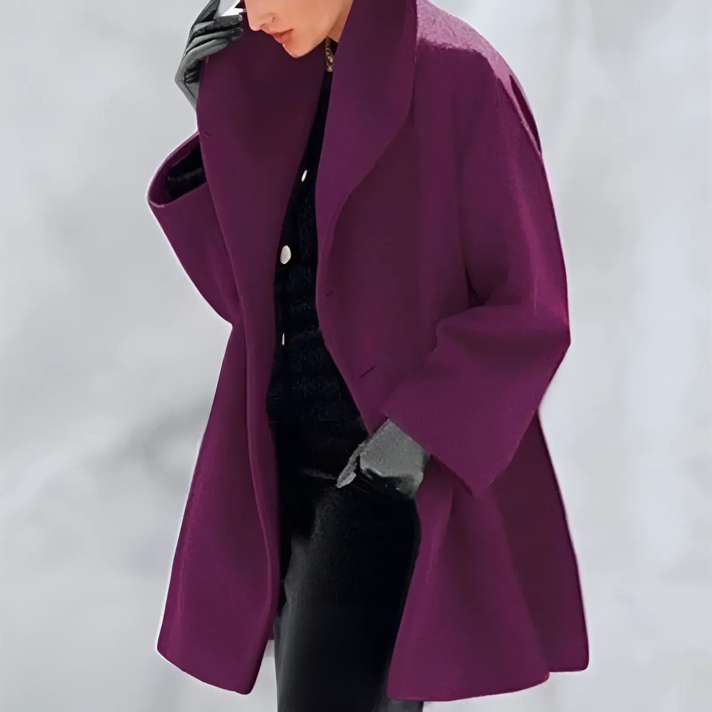 Abrigo trench clásico de invierno para mujer | Protección elegante contra el frío