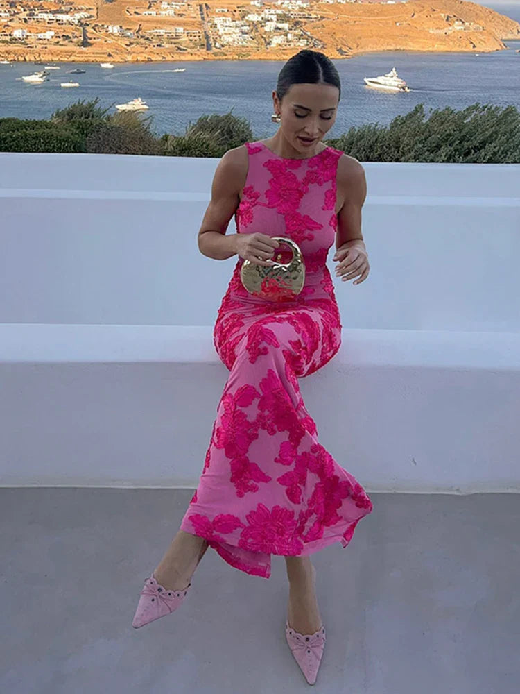 Vestido floral mujer, ligero y elegante para primavera o verano