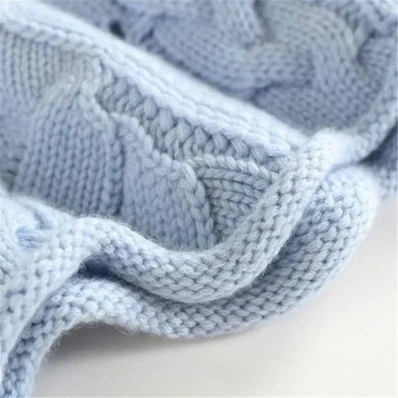 Jersey mujer cable knit cachemira cálido ideal otoño-invierno